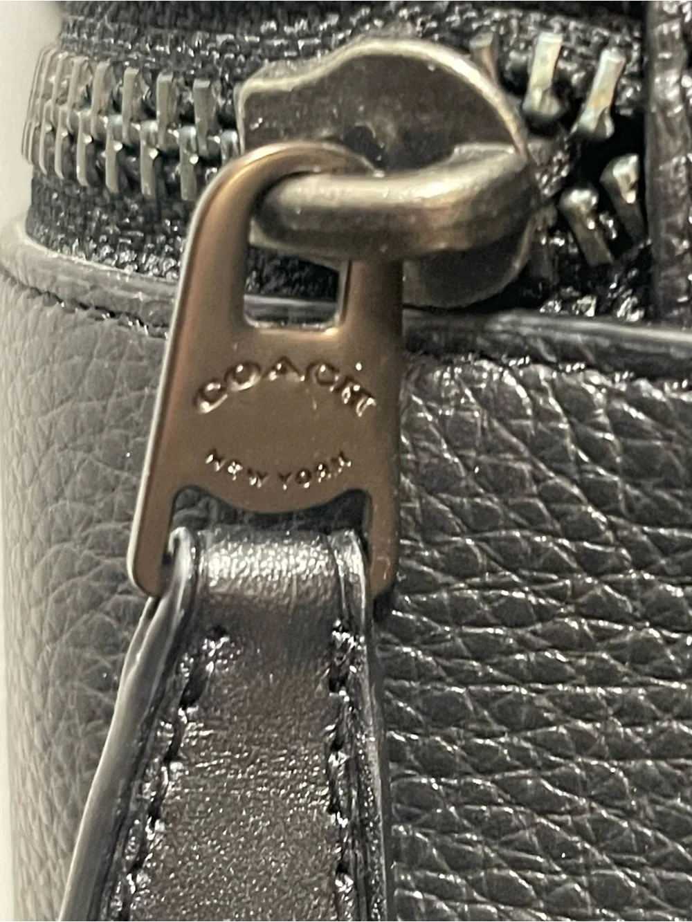 Coach pebbled leather